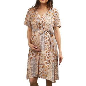 🤰 HOST PICK New Floral Maternity Dress SZ Lg  🤰